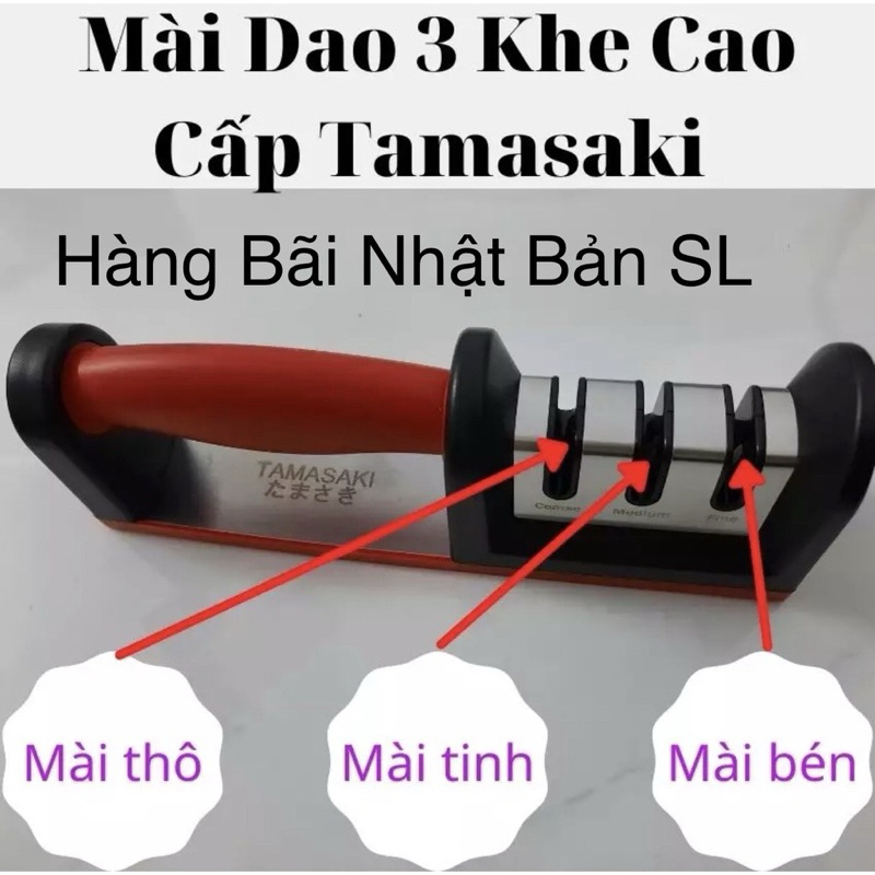 Mài dao 3 khe hãng katasiwa make in japan mài siêu nhanh chóng tiện lợi - Image 4