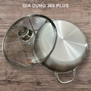 Nồi lẩu nắp kính size 28cm inox304 chống rỉ set