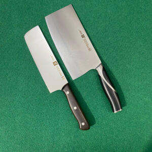 Cặp dao chặt, thái thịt siêu sắc bén Hàng Đức thép trắng không rỉ