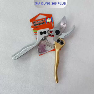 KÉO CẮT, TỈA CÀNH CẦM TAY KAPUSI LƯỠI KÉO LÀM BẰNG THÉP SK5 TAY CẦM VÀNG-TRẮNG HÀNG CAO CẤP
