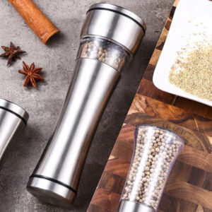 Lọ đựng tiêu và xay tiêu 2 trong 1 tiện lợi, chất liệu inox không rỉ